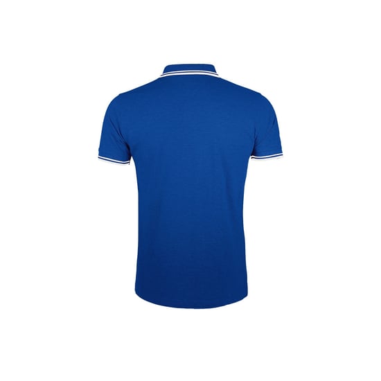 SOLS Mens Pasadena Tipped Short Sleeve Pique Polo Shirt (Royal/White) - Image 2