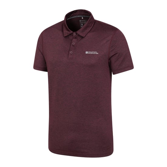 Mountain Warehouse Mens Deuce IsoCool Polo Shirt (Dusky Wine)