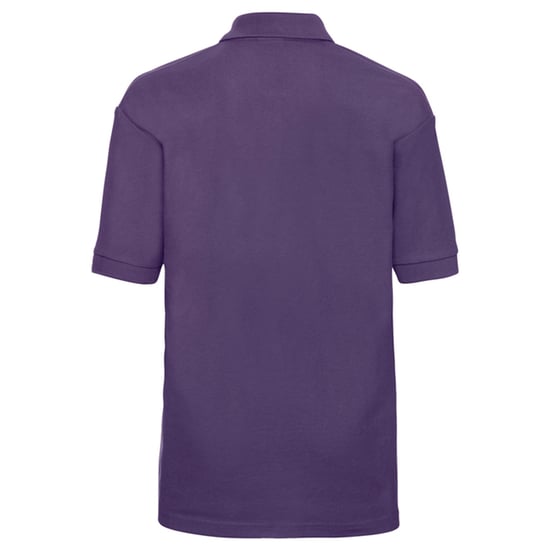 Russell Childrens/Kids Classic Polycotton Polo Shirt (Purple) - Image 2