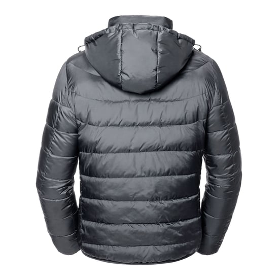 Russell Mens Nano Hooded Padded Jacket (Iron Grey) - Image 2