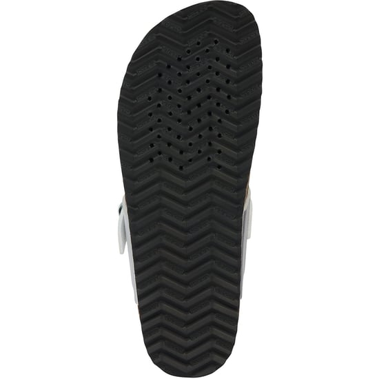 Geox D Brionia Metal Synthetic Polyurethane Women's Silver Sandals - Image 3