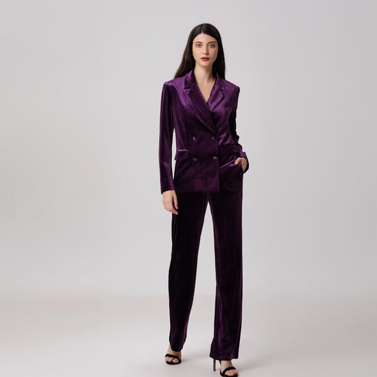 Straight velvet suit pants - Image 4