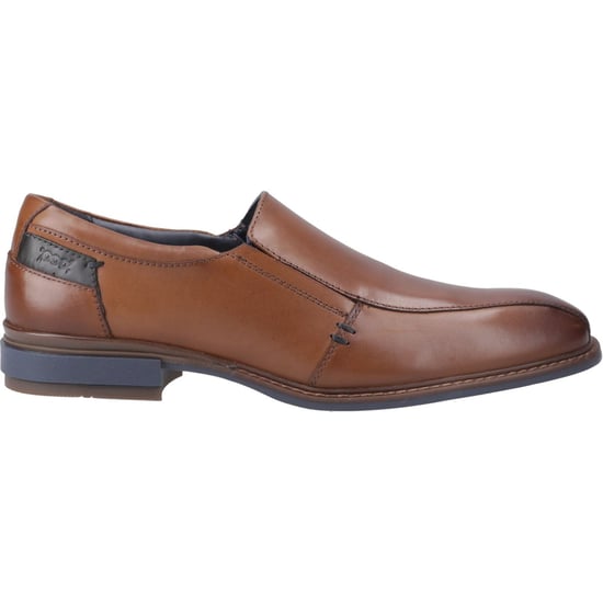 Pod Spear Leather Men's Cognac Slip-On Shoes - Image 5