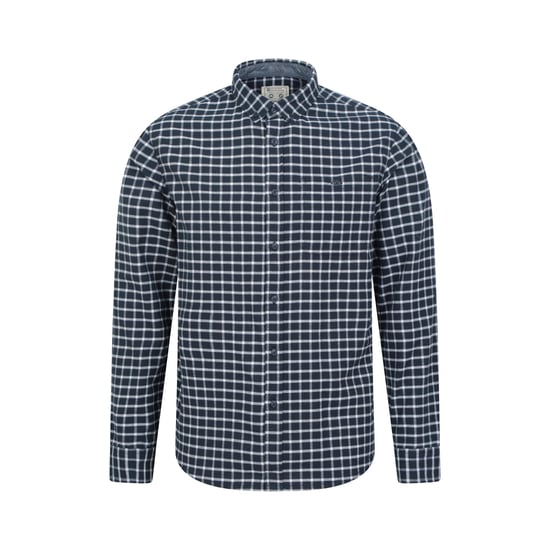 Mountain Warehouse Mens Driftwood Checked Organic Shirt (Dark Blue)