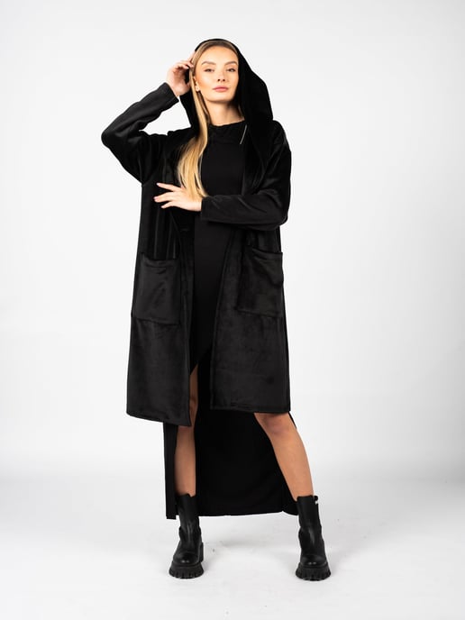 La Haine Inside Us Coat LW619 Woman's Black