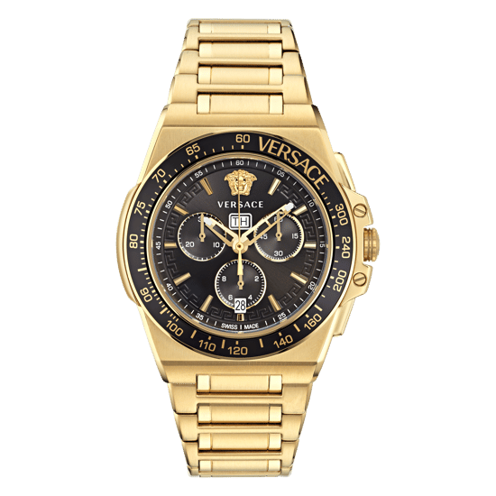Versace Greca Extreme Chrono Men's Gold Watch VE7H00623