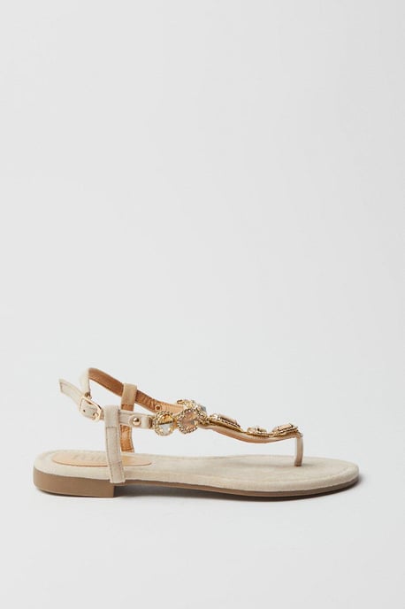 Faith: Hopes Jewelled Toe Thong Flat Sandals