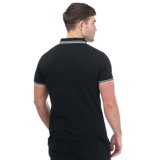 Men's One True Saxon Dixon Polo Shirt in Black - Image 2