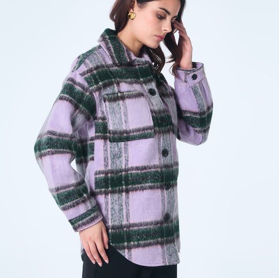 Oversize tartan jacket - Image 2