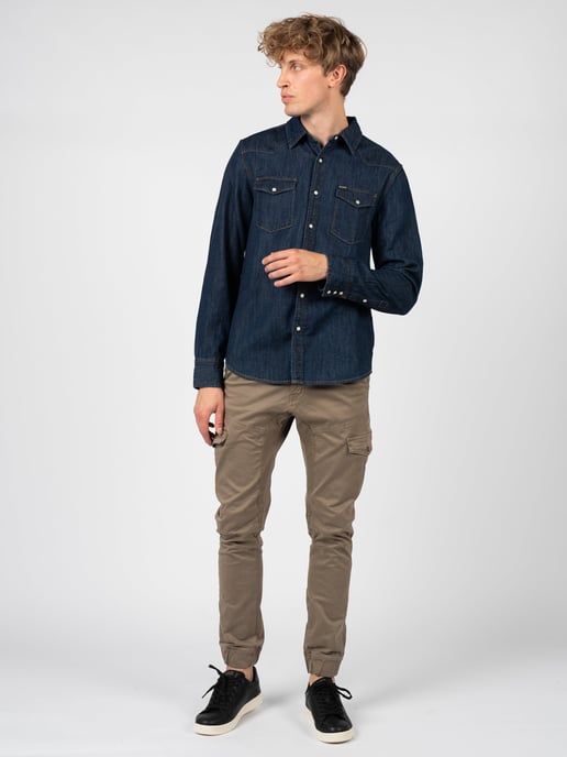 Guess Camisa del hombre azul oscuro - Image 6