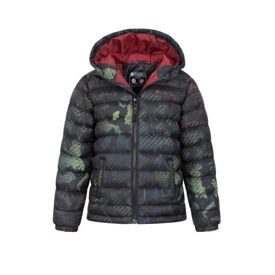Mountain Warehouse Childrens/Kids Seasons Patterned Padded Jacket (Jet Black) - Image 5
