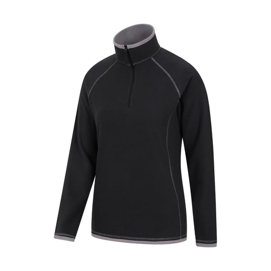 Mountain Warehouse Womens/Ladies Montana Half Zip Fleece Top (Black) - Image 4