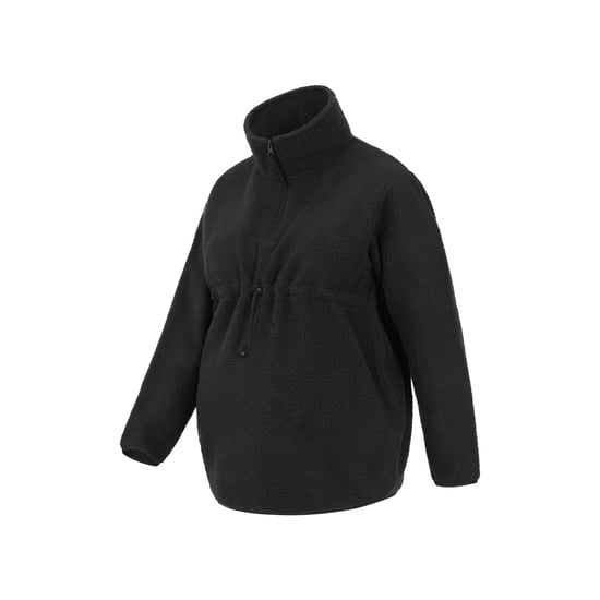Mountain Warehouse Womens/Ladies Cosy Sherpa Half Zip Maternity Fleece Top (Black) - Image 4