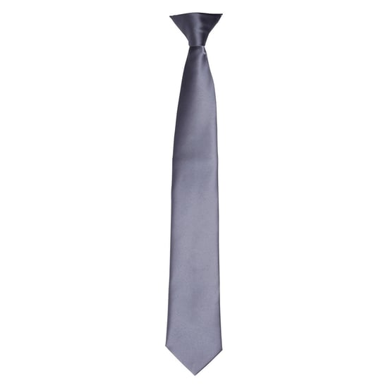 Premier Unisex Adult Satin Tie (Steel) - Image 1