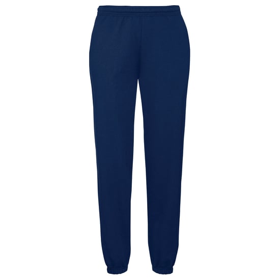 Fruit Of The Loom Mens Elasticated Cuff Jog Pants / Jogging Bottoms (Navy) - Image 1