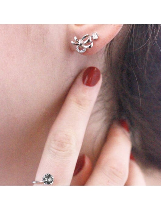 Pendientes Posie - Plata y Cristal - Image 2