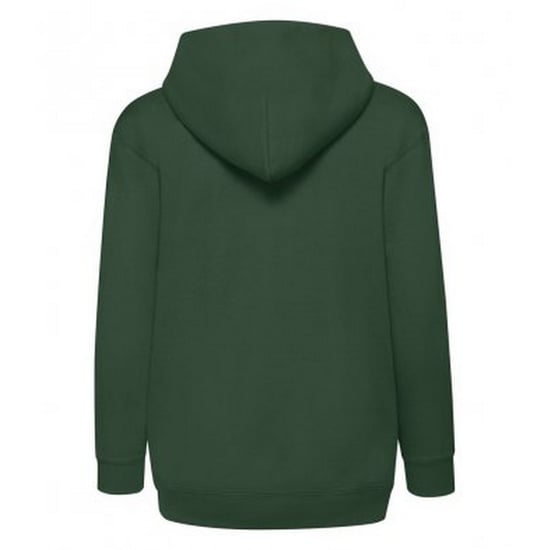 Fruit Of The Loom Childrens/Kids Hooded Sweatshirt (Bottle Green) - Image 3