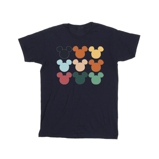 Disney Boys Mickey Mouse Heads Square T-Shirt (Navy Blue) - Image 1