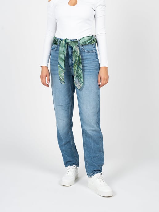 Guess Vaqueros Mom Fit de mujer azul - Image 3