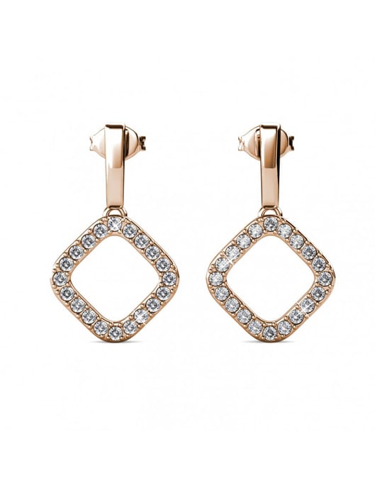 Pendientes Irina - Oro rosa y Cristal - Image 3
