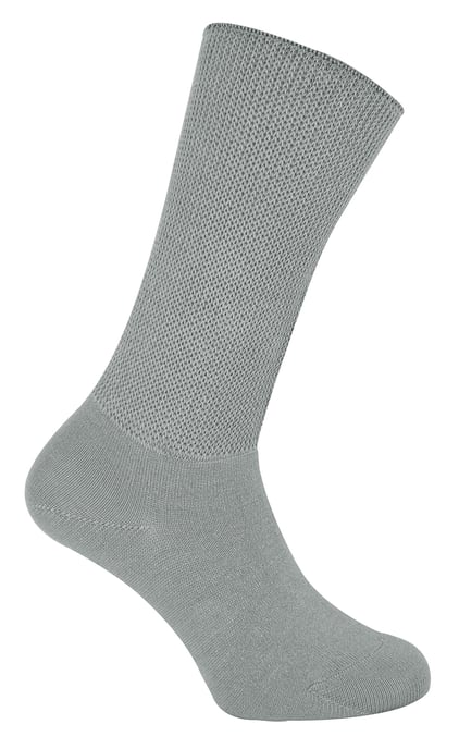 Calcetines de bambú extra anchos para edemas | Dr.Socks | Hombres y mujeres | Calcetines para pies hinchados tobillos piernas y diabéticos - Gris - Image 2