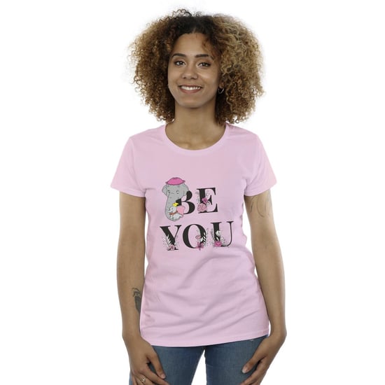Disney Womens/Ladies Dumbo Be You Cotton T-Shirt (Baby Pink) - Image 2