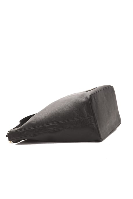 Bolso de hombro de cuero negro para mujer Donatella Pompei - Image 4