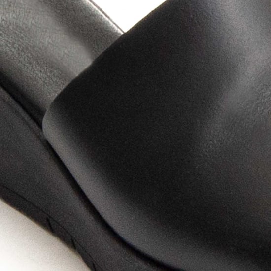 Purapiel Wedge Sandal Bellapiel In Black