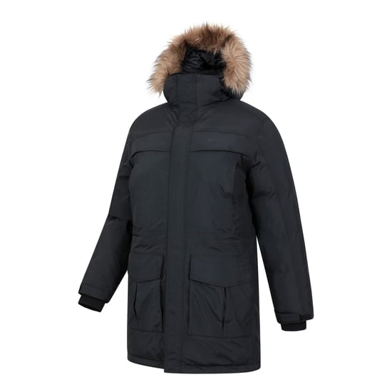 Mountain Warehouse Mens Antarctic Extreme Waterproof Down Jacket (Charcoal) - Image 4