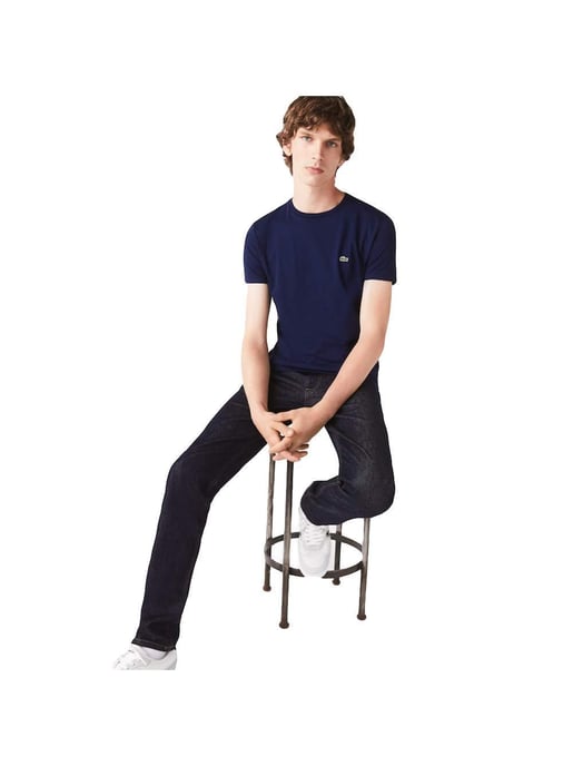 Camiseta básica Lacoste azul marino - Image 1
