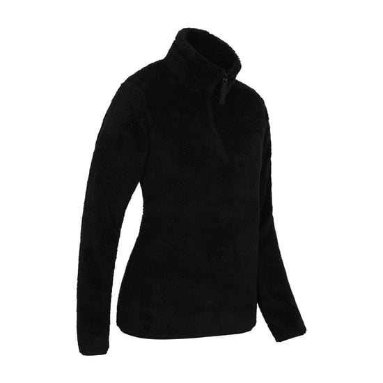 Mountain Warehouse Womens/Ladies Teddy Fleece Quarter Zip Fleece Top (Black) - Image 2