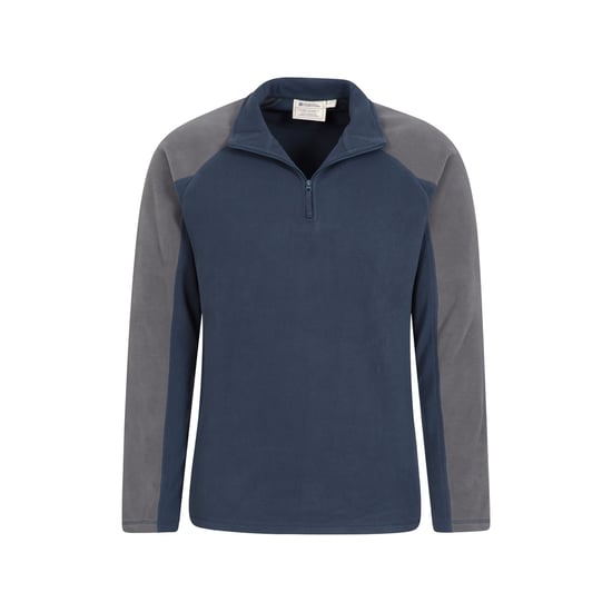 Mountain Warehouse Mens Ashbourne II Half Zip Fleece Top (Dark Blue) - Image 3