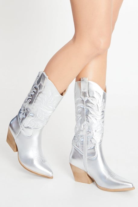 Jolene Embroidered Western Calf Cowboy Boots