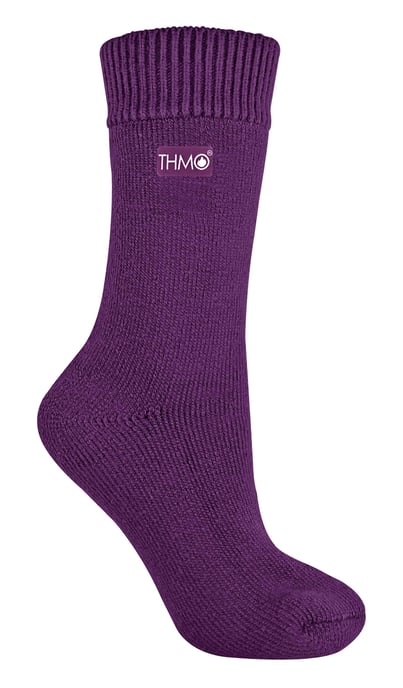 THMO - 1 par de calcetines térmicos gruesos forrados de felpa para mujeres, cálidos para invierno - Image 1