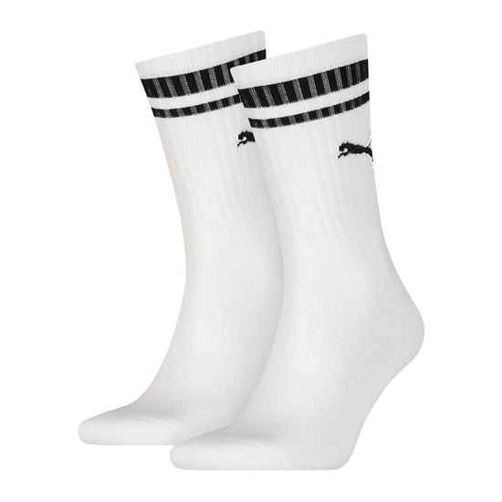 PUMA Heritage Crew 2Pck White Socks - Image 1