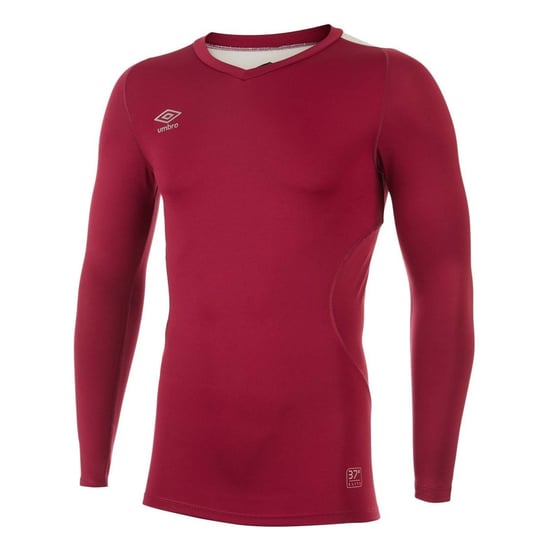 Umbro Mens Elite V Neck Base Layer Top (New Claret) - Image 1