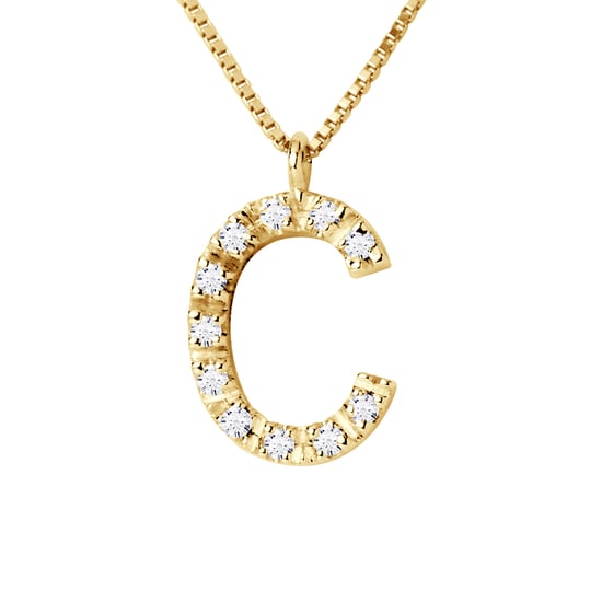 DIADEMA - Necklace with Diamonds - C - Yellow Gold - Chaine Véntienne