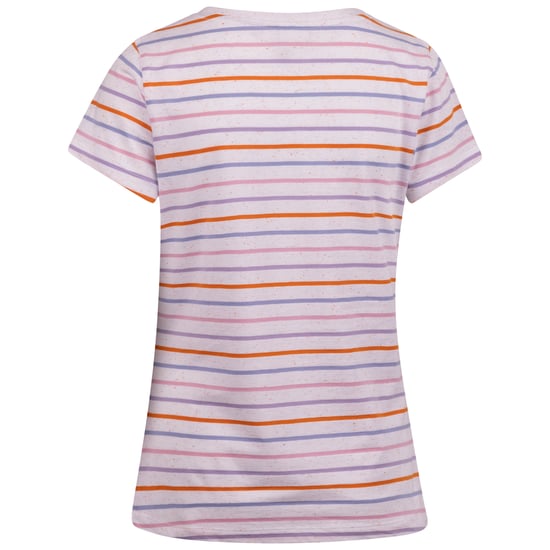 Trespass Womens/Ladies Michaela Striped T-Shirt (White/Multicoloured) - Image 2