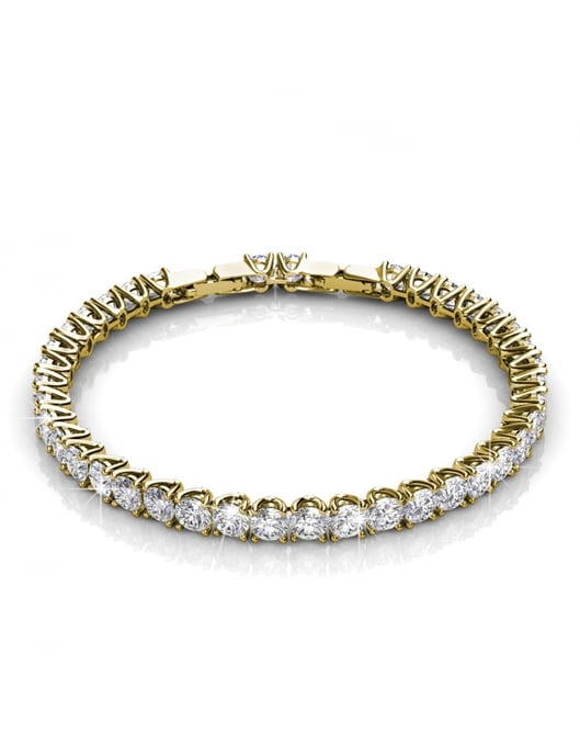 Conjunto Venus Redondo - Oro y Cristal - Image 3