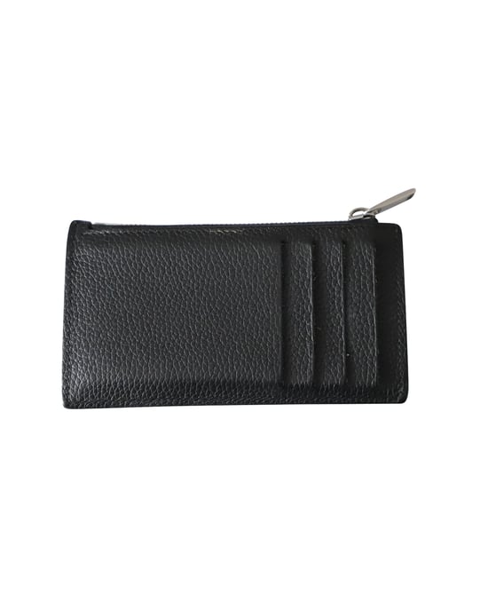Dior Zipped Card Holder in Beige and Black Jacquard - Image 2
