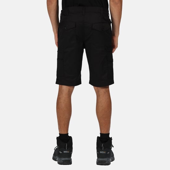 Regatta Mens Pro Cargo Shorts (Black)