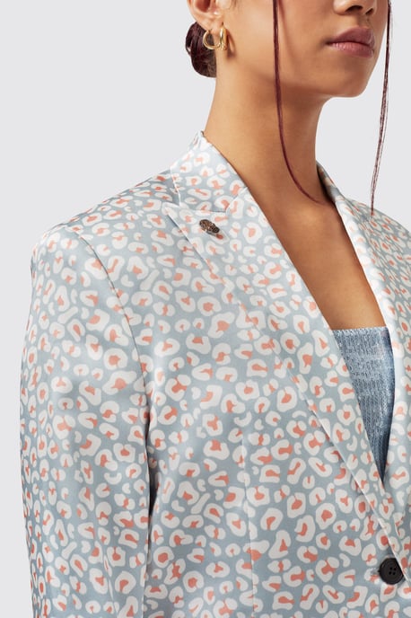Amarantha Slim Fit Blue Jacket