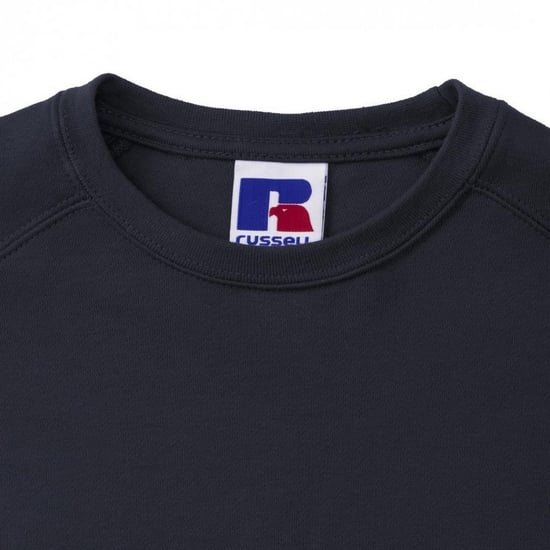 Russell Mens Crew Neck Set In Sweatshirt Top (Black) - Image 5