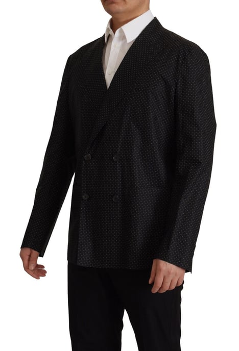 Blazer de Algodón Negro con Lunares de Dolce & Gabbana para Hombre - Image 2