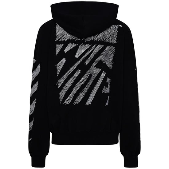 Off-White Scribble Diag Boxy sudadera con capucha negra extragrande - Image 2