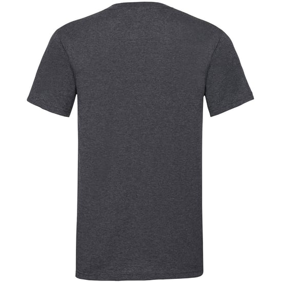 Fruit Of The Loom Mens Valueweight V-Neck, Short Sleeve T-Shirt (Dark Heather) - Image 2