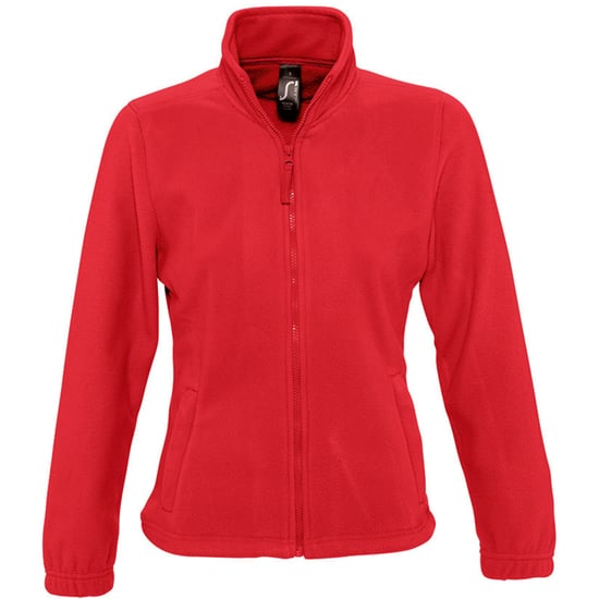 SOLS Womens/Ladies North Full Zip Fleece Jacket (Red) - Image 1