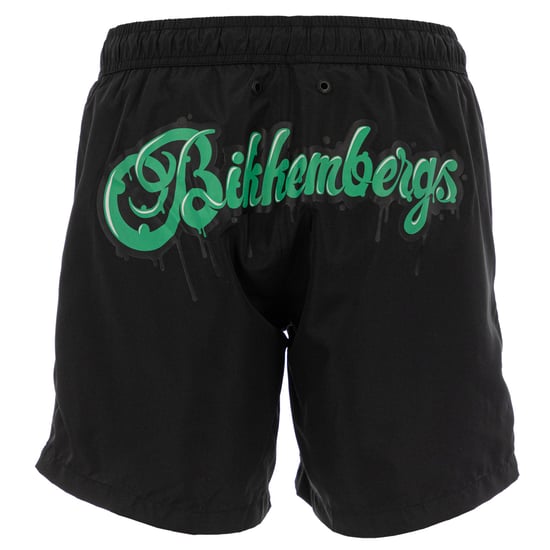 Bikkembergs Pantalones de Baño para Hombre Bubble Graffiti Negro - Image 2