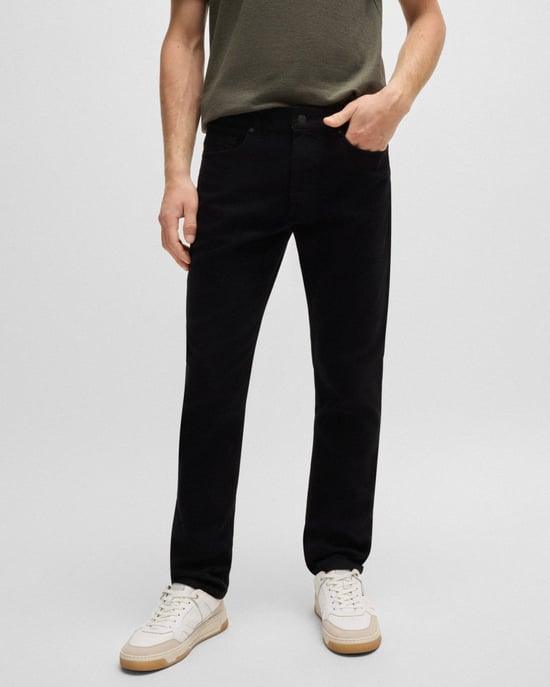 BOSS Orange Pantalones Jeans Negros Slim Fit Comfort-Stretch DELAWARE BO - Image 1