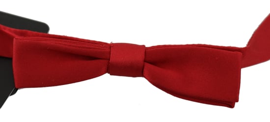 Corbata de hombre Papillon ajustable slim de seda 100% roja de Dolce & Gabbana - Image 1